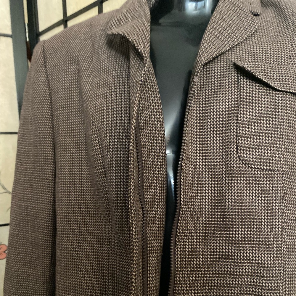 Amanda Smith Brown Textured Men's Jacket